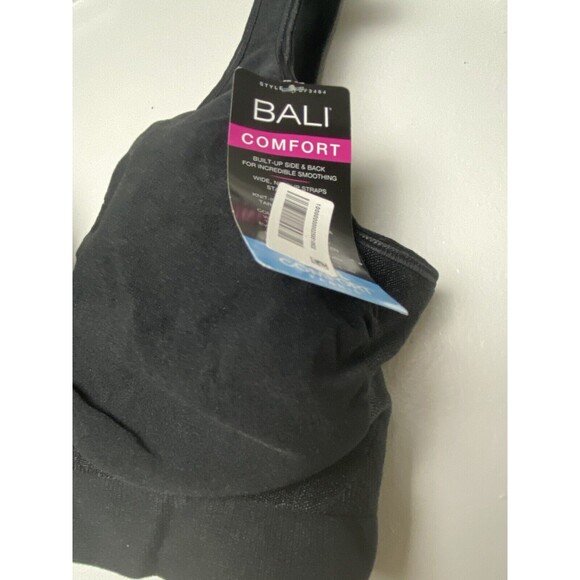 Bali Comfort Black Bra Revolution All Around Flexes Fit Size M 3484 Wireless - Picture 5 of 9
